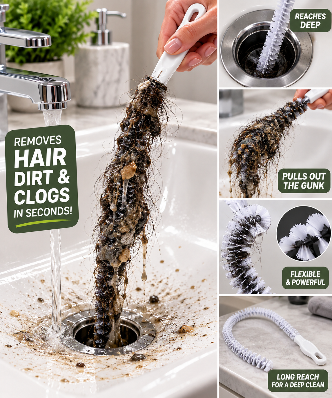 FlexiFlow Drain Cleaning Brush