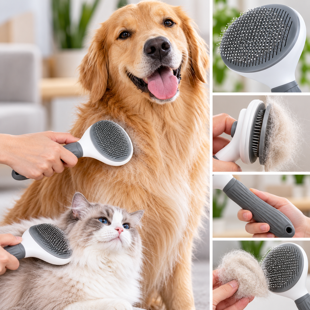 FurEase Self-Cleaning Brush