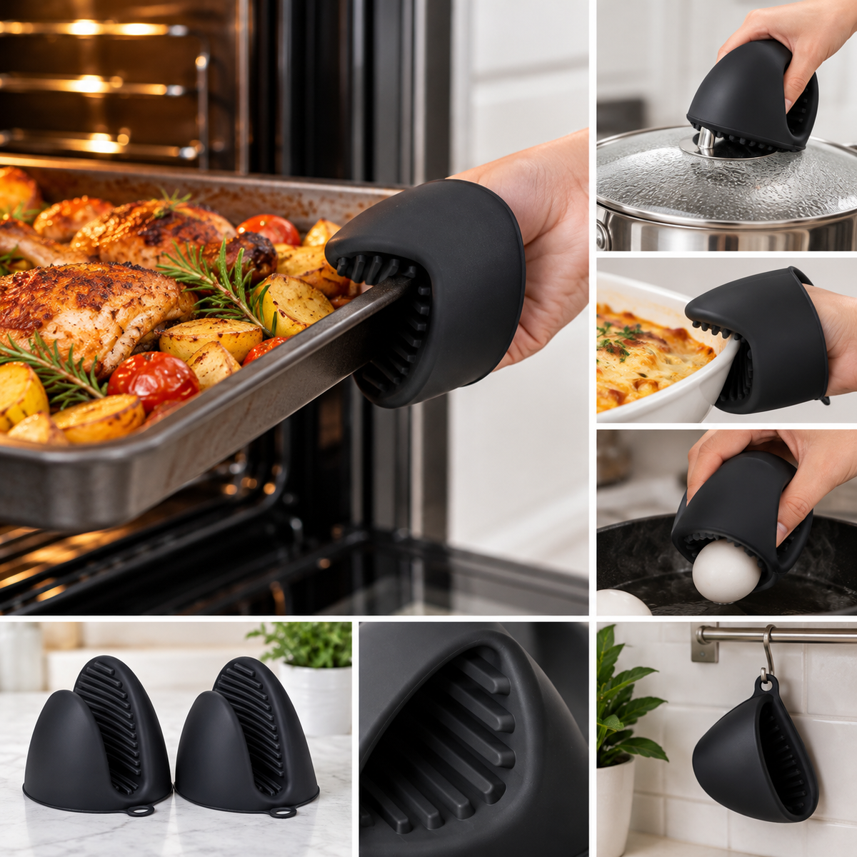 HeatGrip Silicone Pinch Mitts