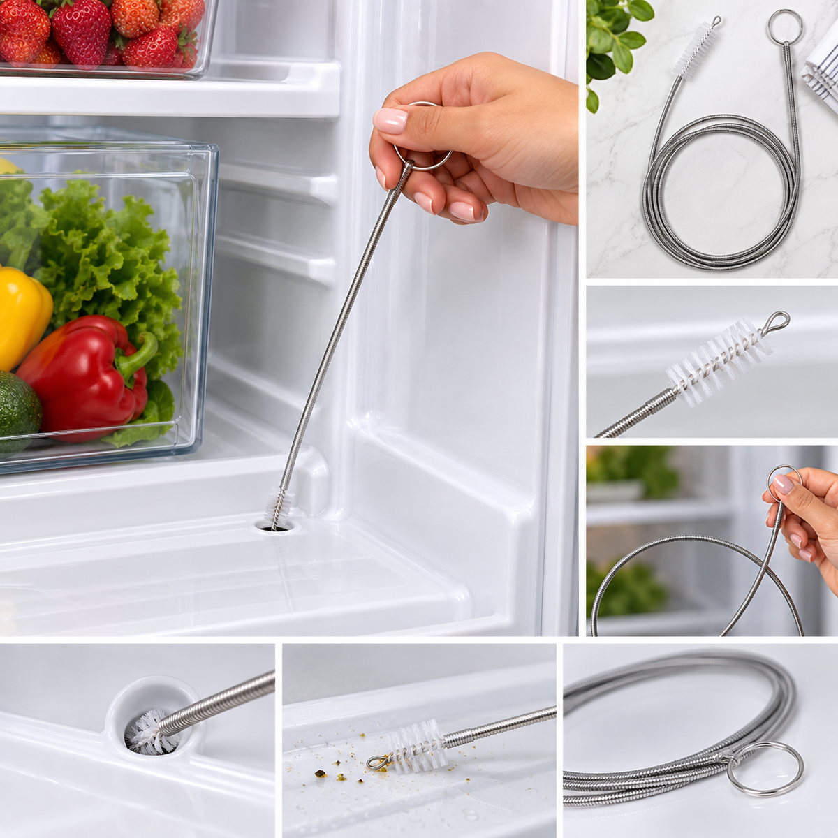 FridgeFlow Drain Cleaning Brush
