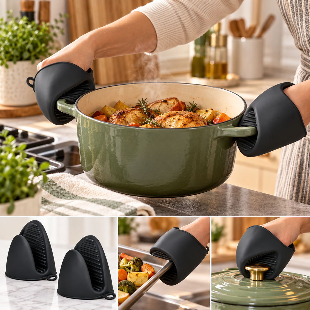 HeatGrip Silicone Pinch Mitts