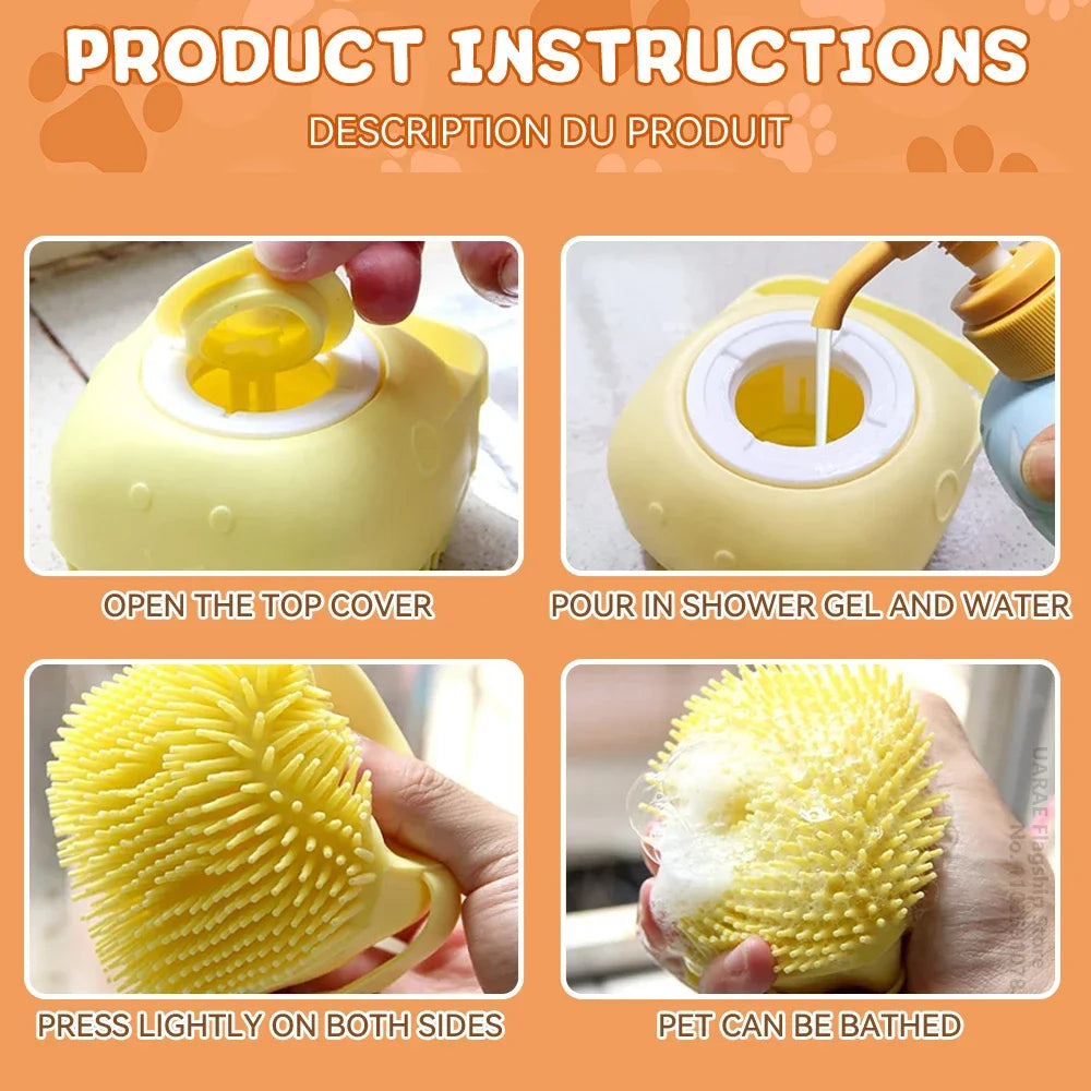 PawSpa Shampoo Massage Brush